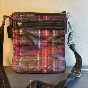Coach Poppy Tartan Plaid Crossbody